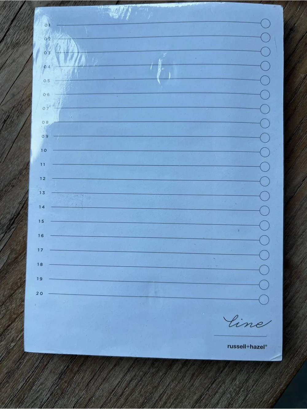 Russell+Hazel In Due Time White Memo, Line & Week Notepad Set New in Wrap